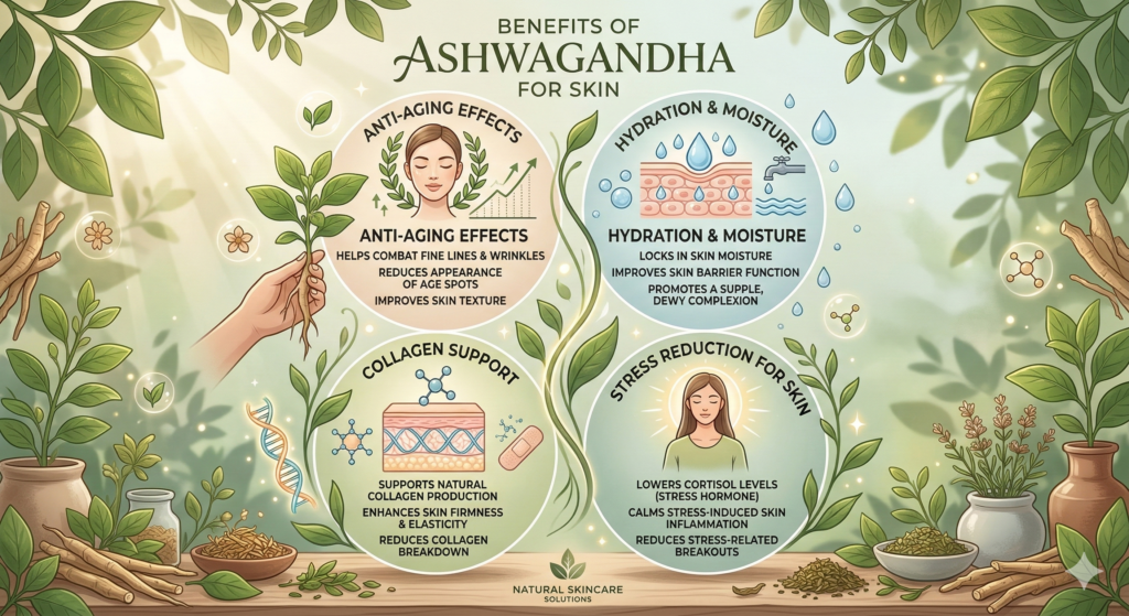 Ashwagandha Benefits for Skin Infographic