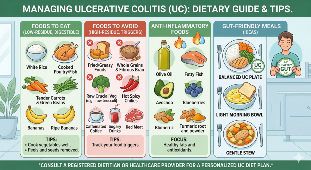 healthy 7 day meal plan for ulcerative colitis diet foods