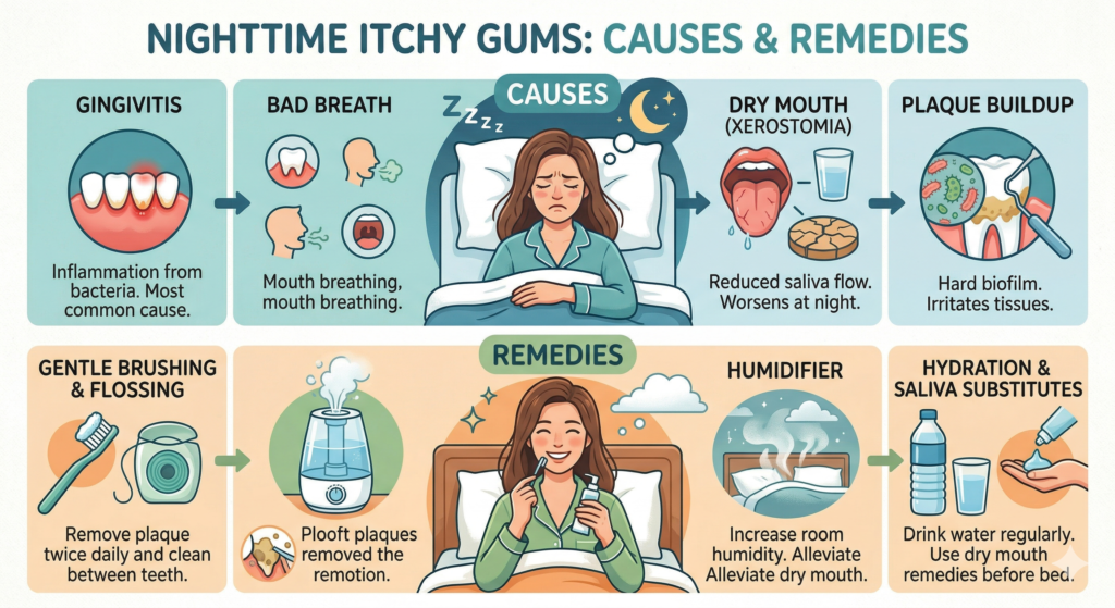 itchy gums causes and remedies